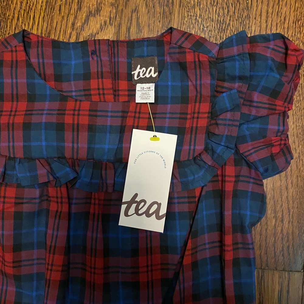 Tea collection romper 12-18m NWT